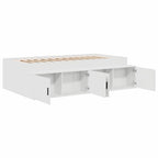 Estructura de cama con cajón 70 x 190 cm Madera contrachapada
