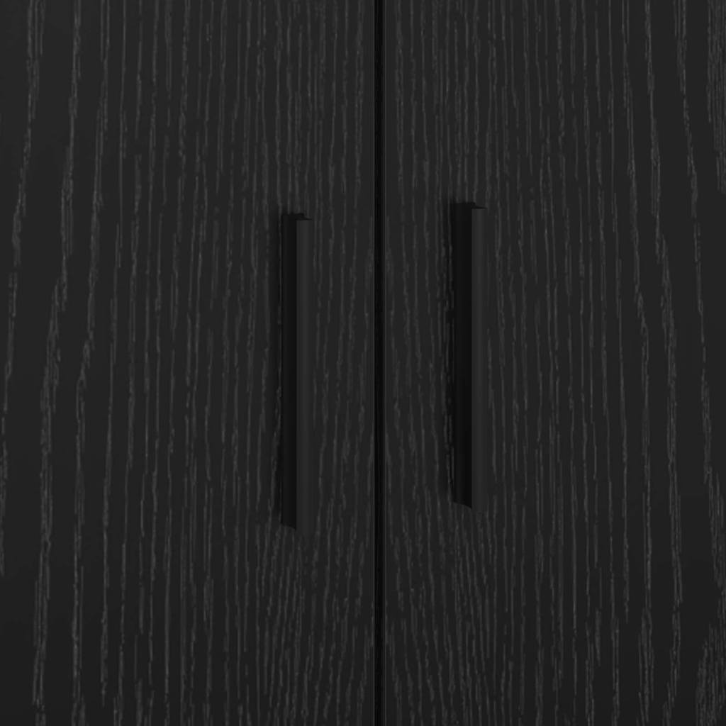 Estructura de cama Roble Negro 70 x 190 cm Madera contrachapada