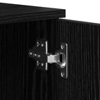 Estructura de cama Roble Negro 70 x 190 cm Madera contrachapada