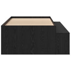 Estructura de cama Roble Negro 70 x 190 cm Madera contrachapada