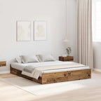 Cama con almacenamiento 120 x 190 cm Madera contrachapada