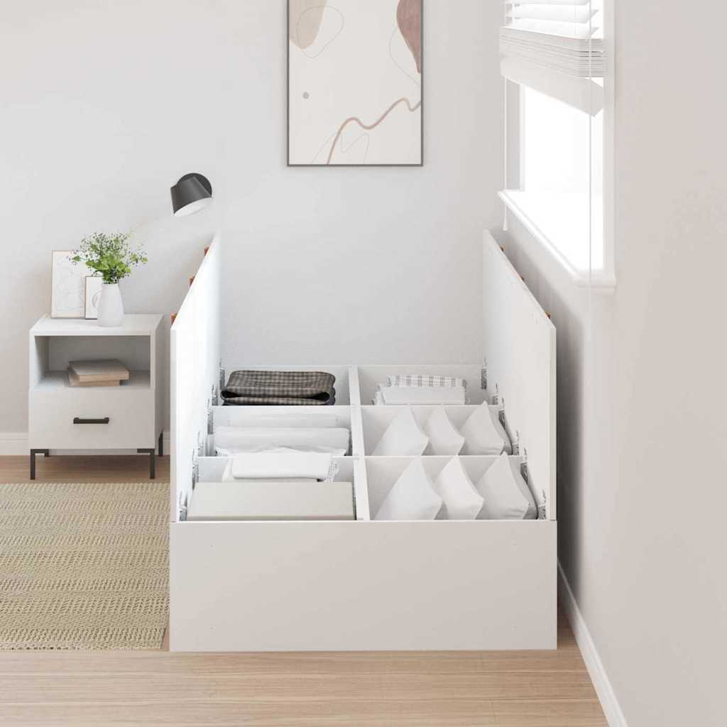 Cama con almacenamiento 100 x 200 cm Madera contrachapada