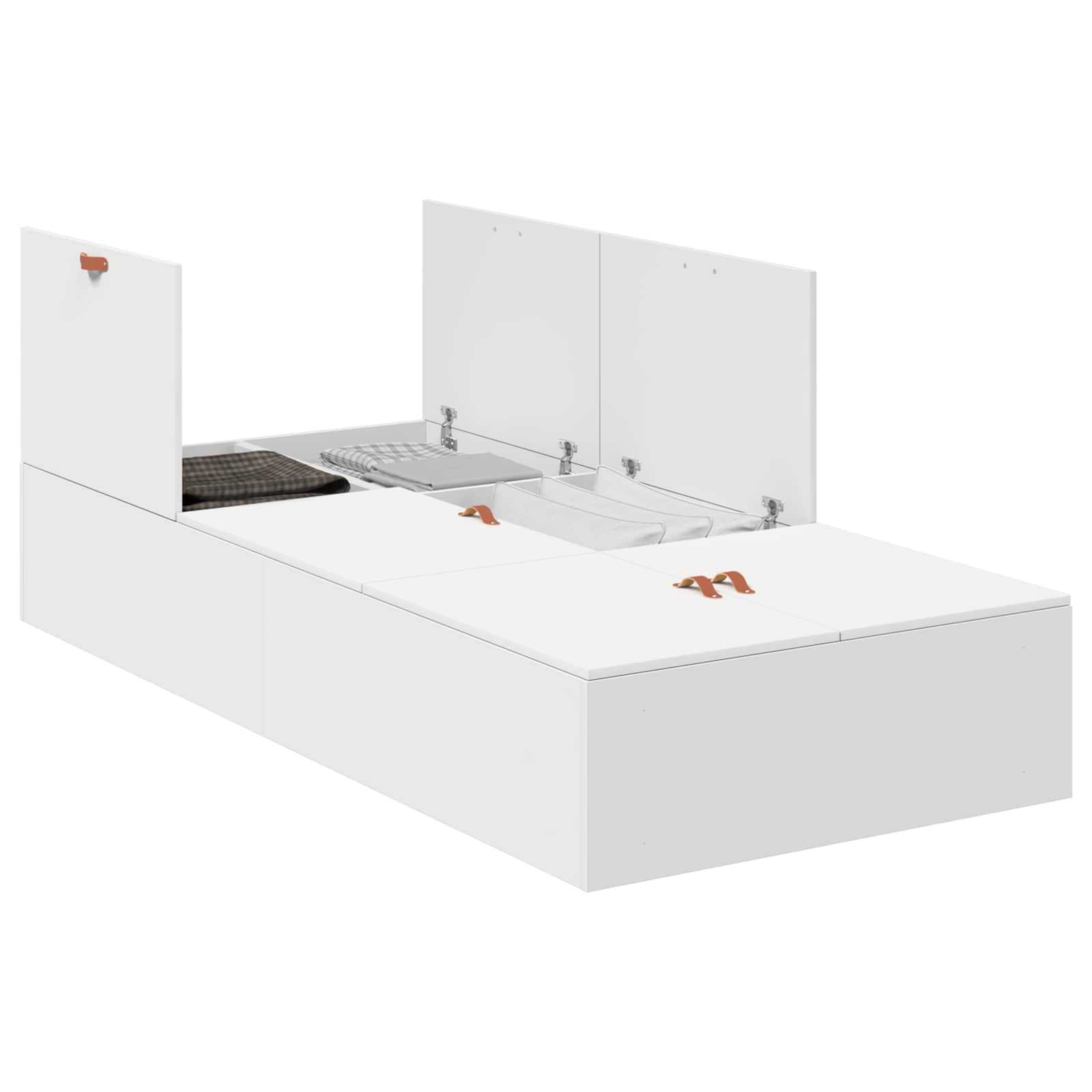 Cama con almacenamiento 100 x 200 cm Madera contrachapada