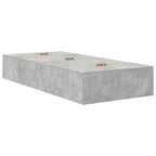 Cama con almacenamiento Gris Concreto 100 x 200 cm