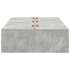Cama con almacenamiento Gris Concreto 100 x 200 cm