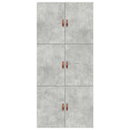 Cama con almacenamiento Gris Concreto 100 x 200 cm