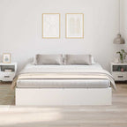 Cama con almacenamiento 200 x 200 cm Madera contrachapada