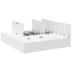 Cama con almacenamiento 200 x 200 cm Madera contrachapada