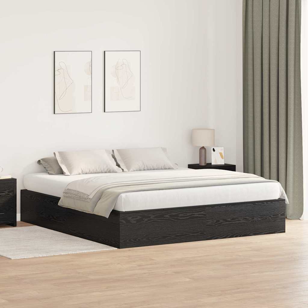 Cama com arrumação Carvalho Fumado 100 x 200 cm