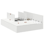 Cama con almacenamiento 140 x 200 cm Madera contrachapada
