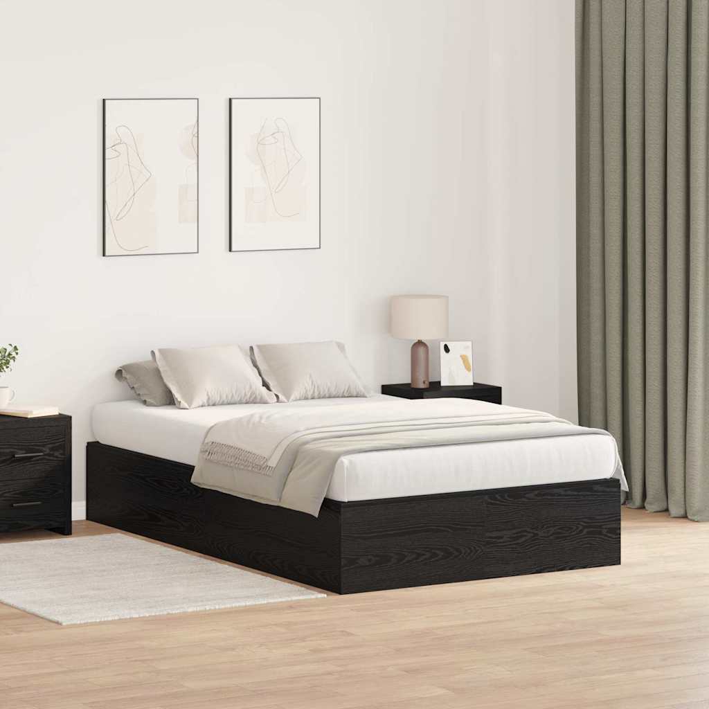 Cama com arrumação Carvalho Fumado 100 x 200 cm