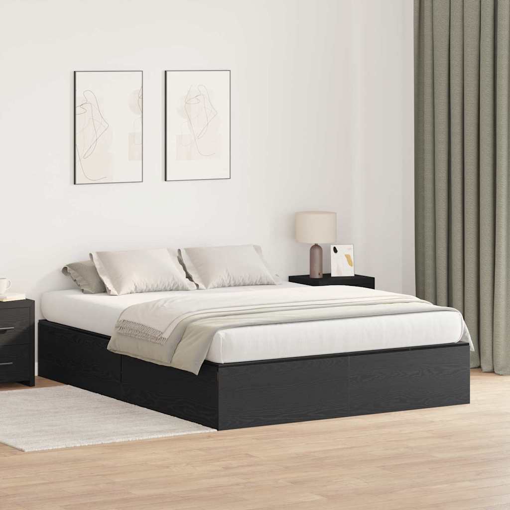 Cama com arrumação Carvalho Fumado 100 x 200 cm