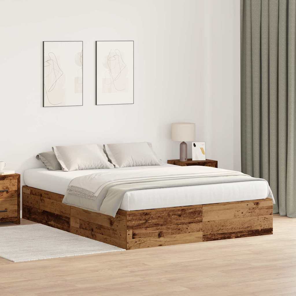 Cama com arrumação Cinzento Concreto 100 x 200 cm