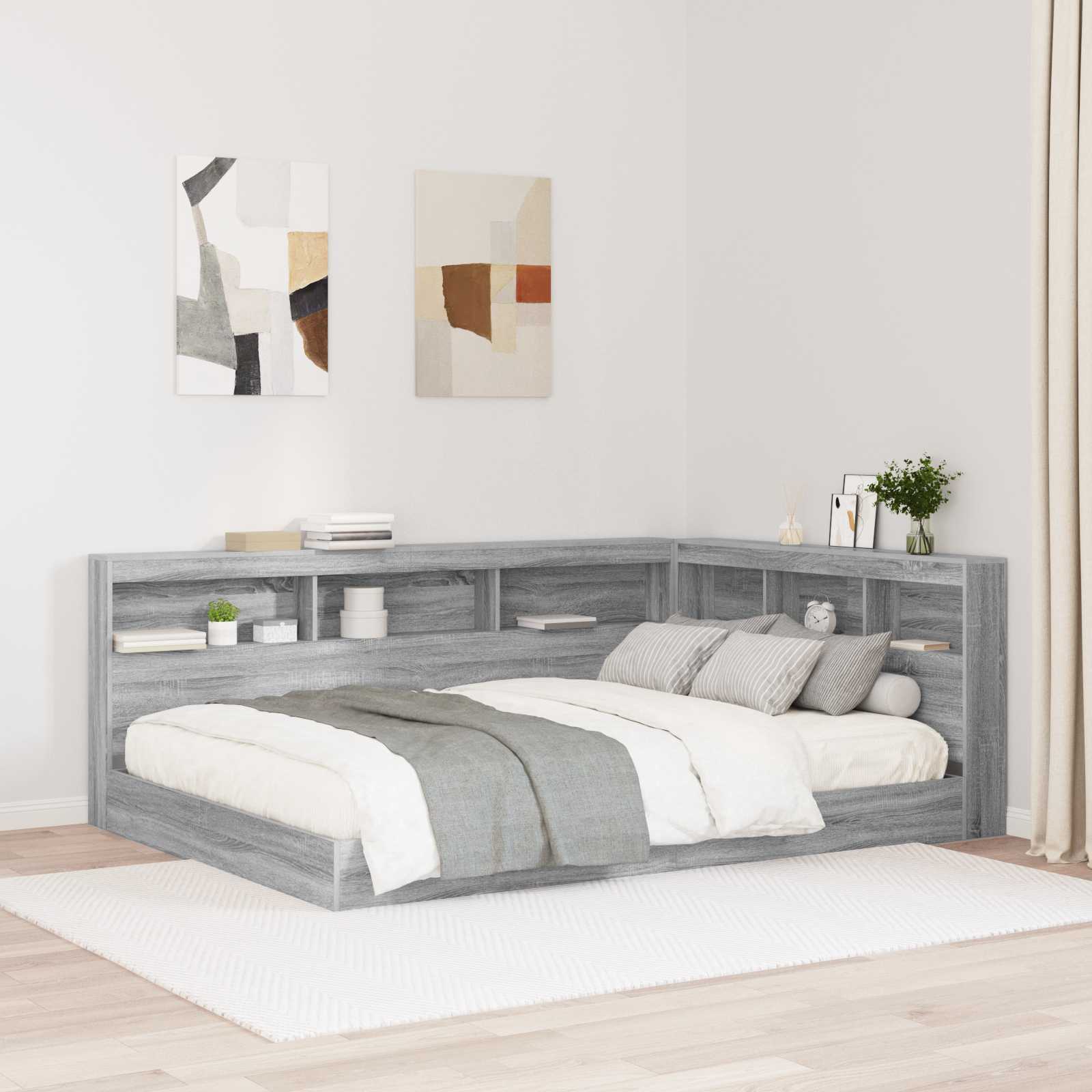 Cabecera de almacenamiento 100 cm Madera contrachapada