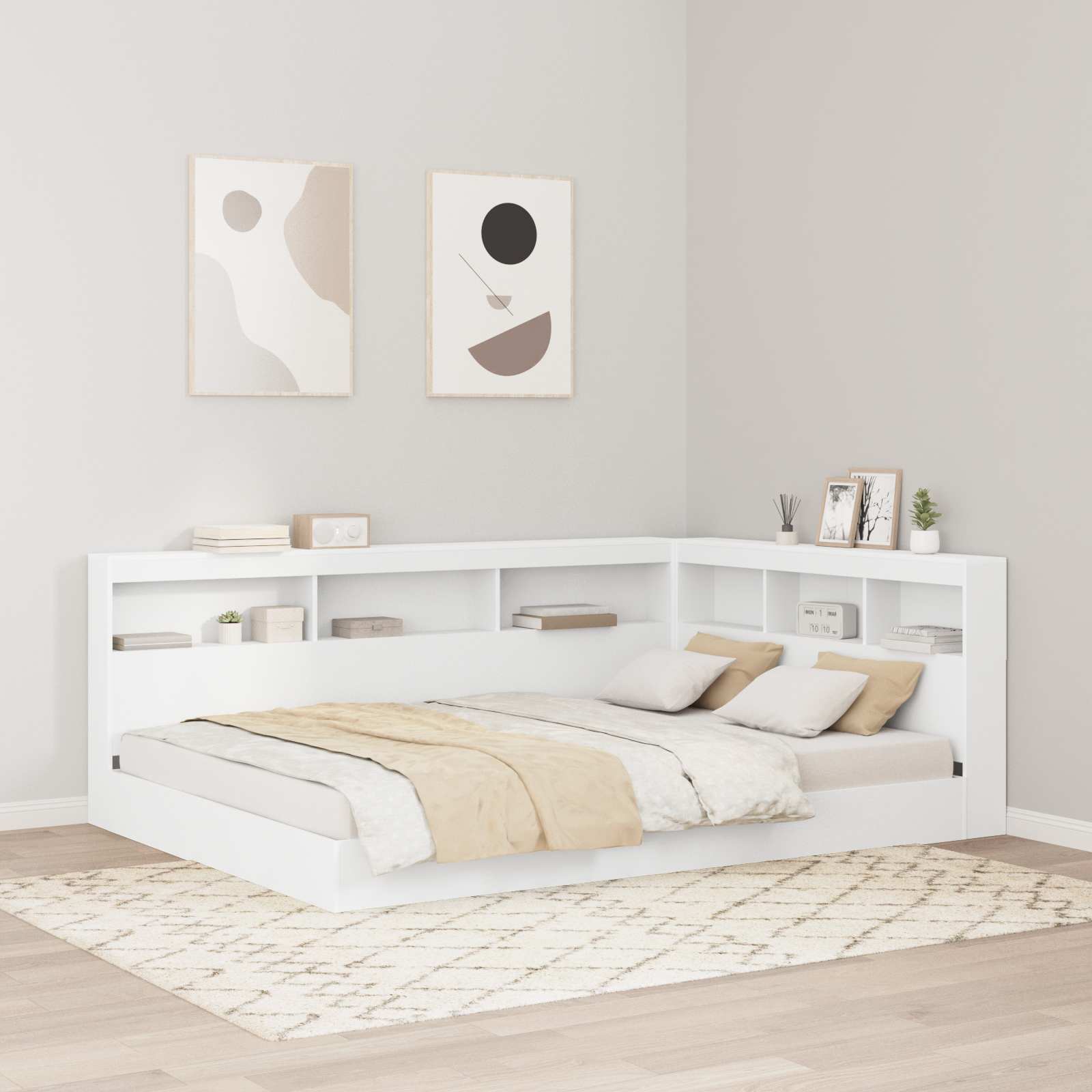 Cabecera de almacenamiento 100 cm Madera contrachapada