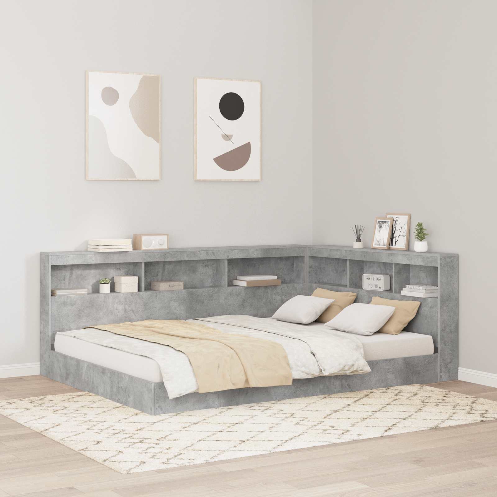 Cabecera de almacenamiento 100 cm Madera contrachapada