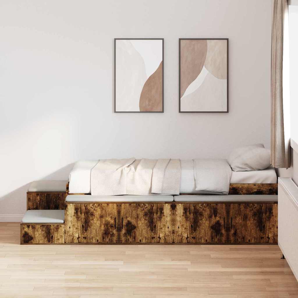 Cama con almacenamiento 75 cm Madera contrachapada