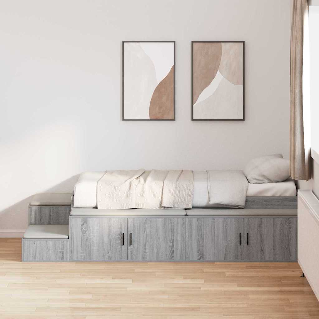 Cama con almacenamiento 75 cm Madera contrachapada