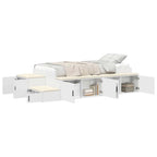 Cama con almacenamiento 75 cm Madera contrachapada