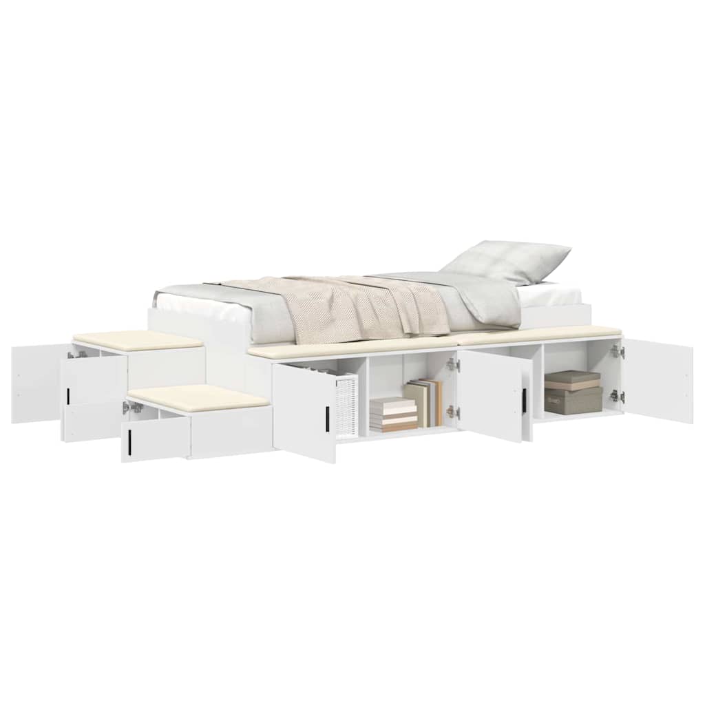 Cama con almacenamiento 75 cm Madera contrachapada