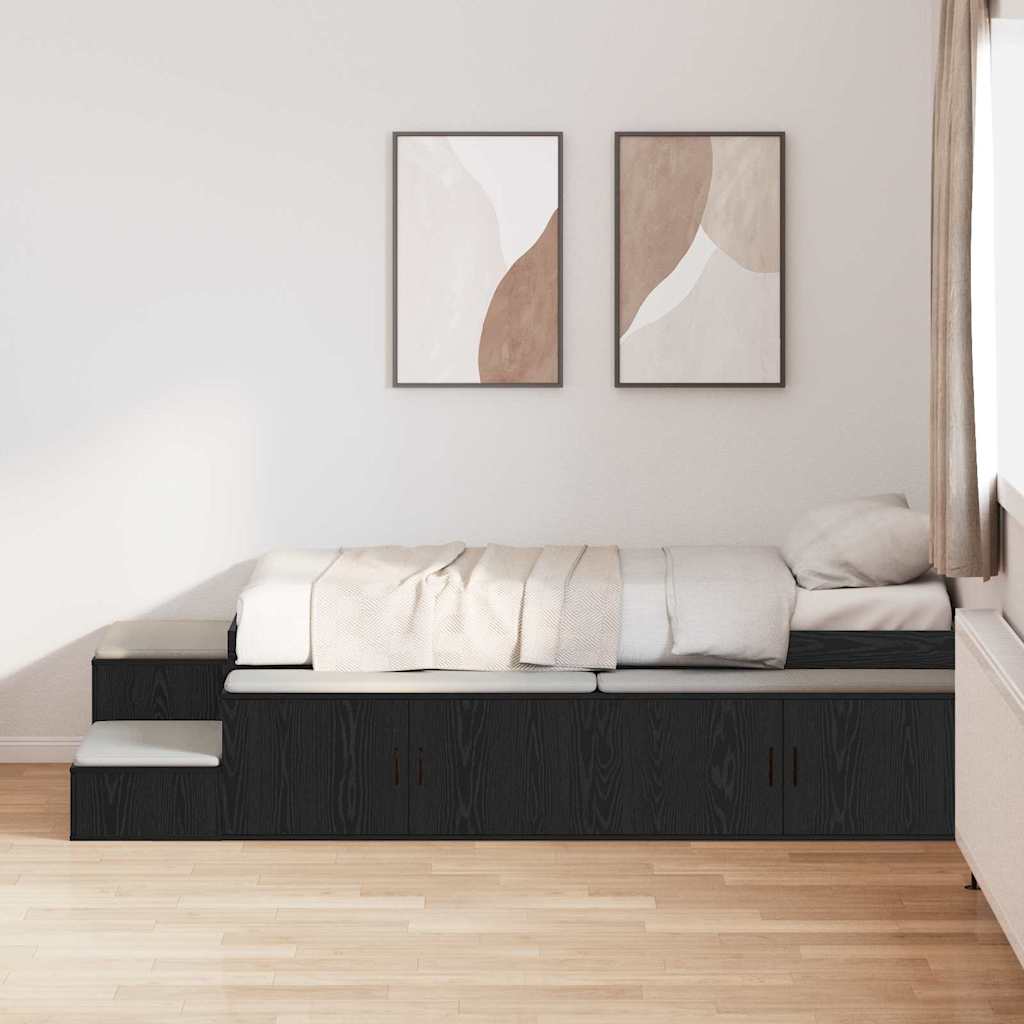 Cama con almacenamiento 75 cm Madera contrachapada