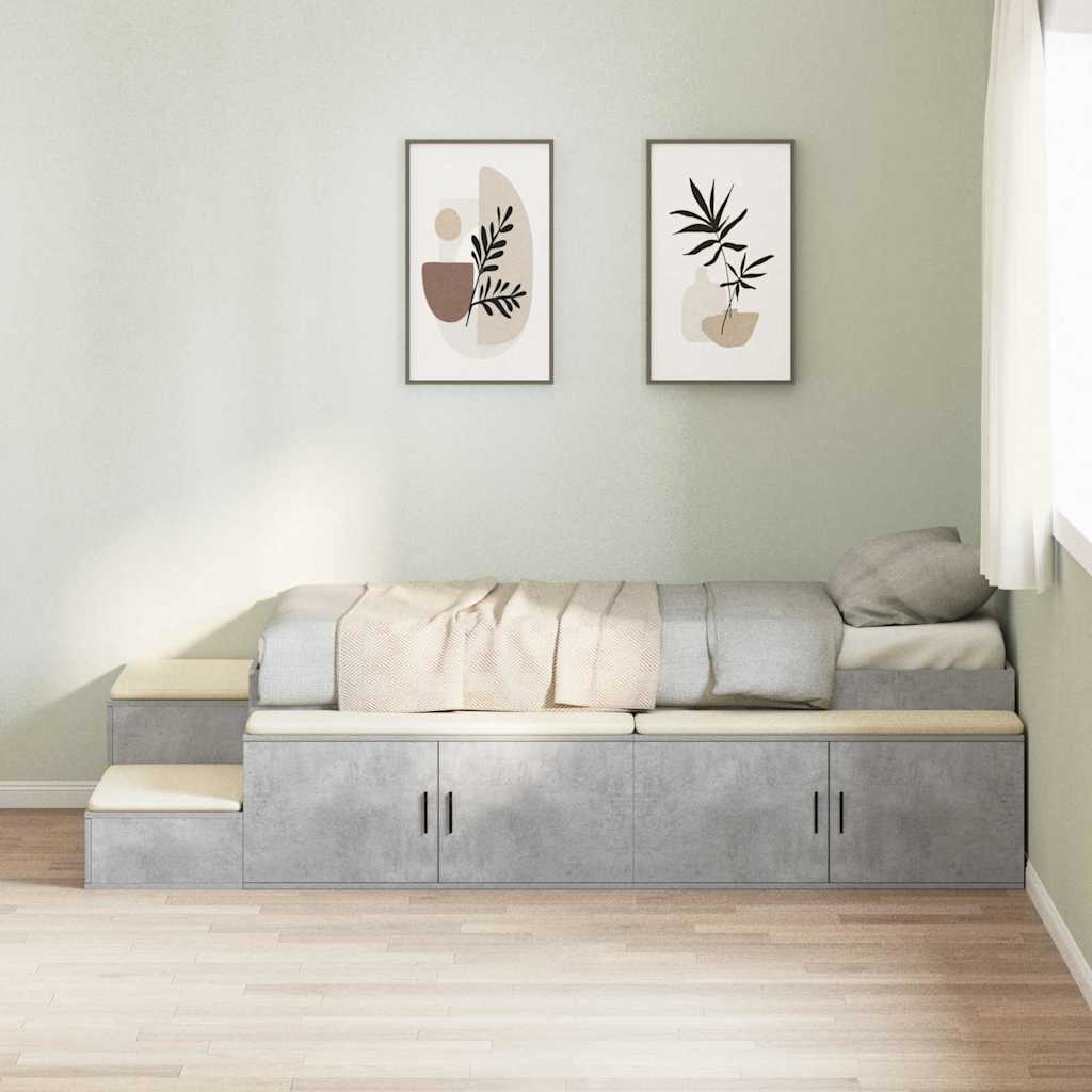 Cama con almacenamiento 75 cm Madera contrachapada