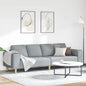 Living Room Sofa 3 pcs Cream Polyester