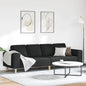 Living Room Sofa 3 pcs Cream Polyester