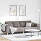 Living Room Sofa 3 pcs Cream Polyester