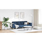 Living Room Sofa 3 pcs Cream Polyester