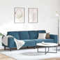 3-piece Living Room Sofa, Blue, 250 x 188 x 76 cm
