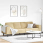 Sofá Amarelo Claro 250 x 188 x 76 cm Tecido Cotelê