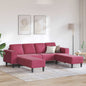 3-piece Living Room Sofa, Blue, 250 x 188 x 76 cm