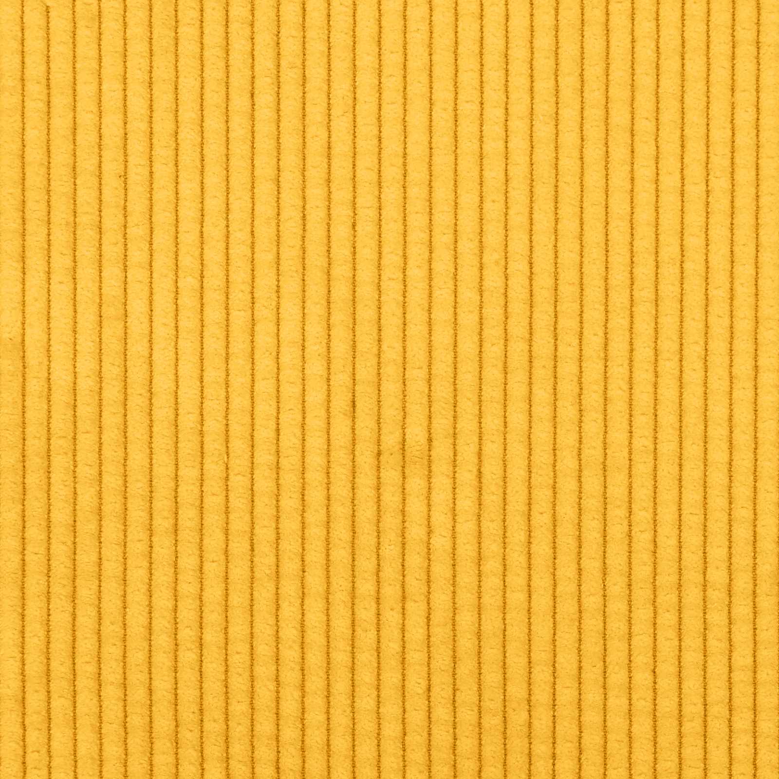 Sofá Amarillo Claro 250 x 188 x 76 cm Tela de Pana