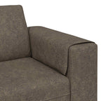 Sofá de sala 3 pcs Gris oscuro