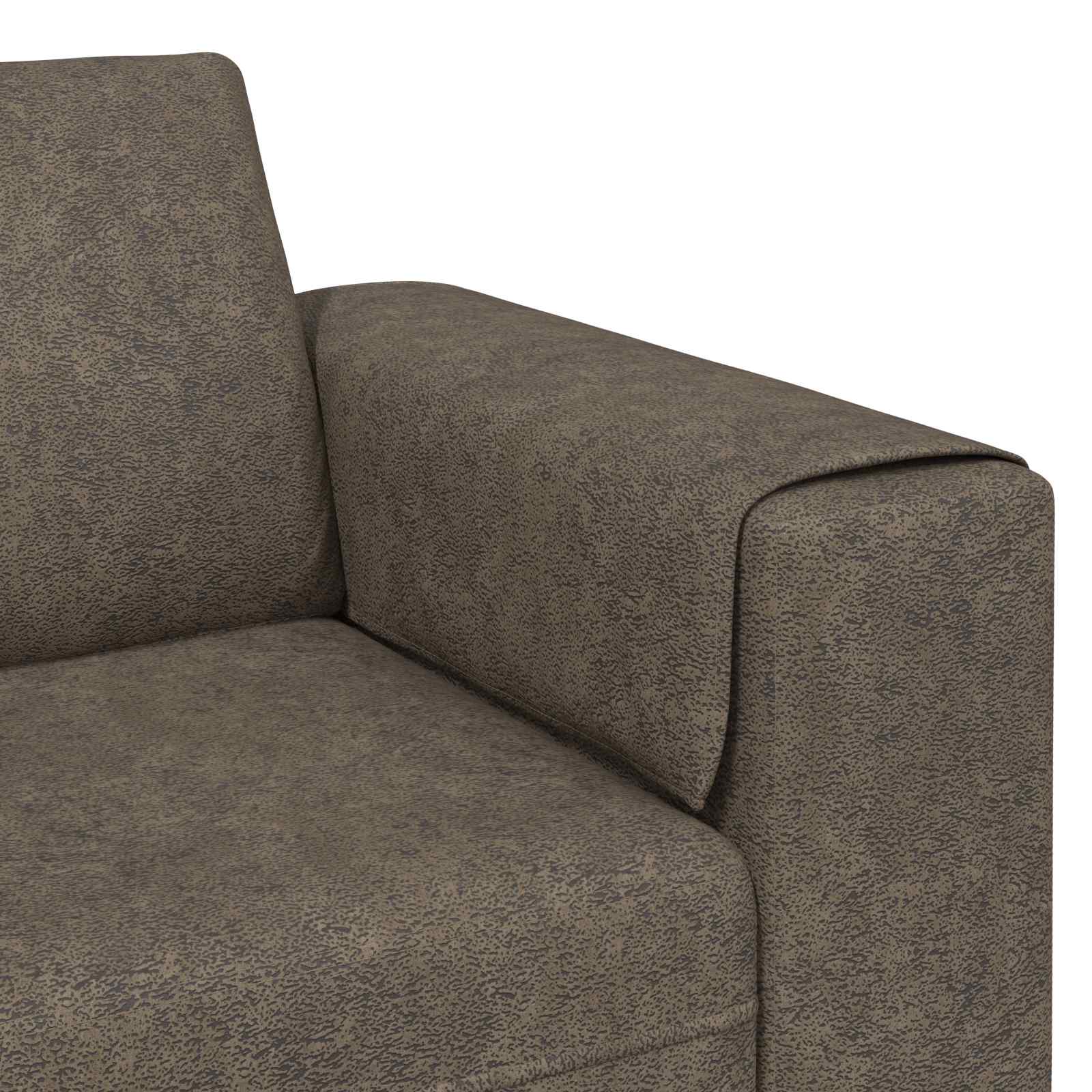 Sofá de sala 3 pcs Gris oscuro