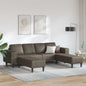 3-piece dark gray living room sofa set