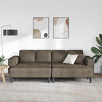 Sofá de sala 3 pcs Gris oscuro