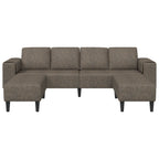 Sofá de sala 3 pcs Gris oscuro