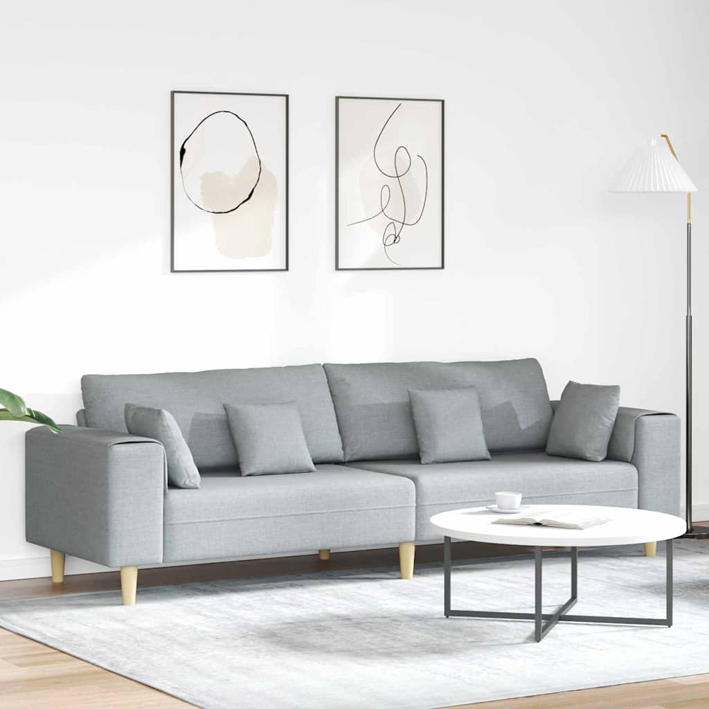 Sofá 3 peças Cinzento Nuvem 250 x 188 x 76 cm tecido