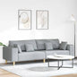 Sofá 3 peças Cinzento Nuvem 250 x 188 x 76 cm tecido