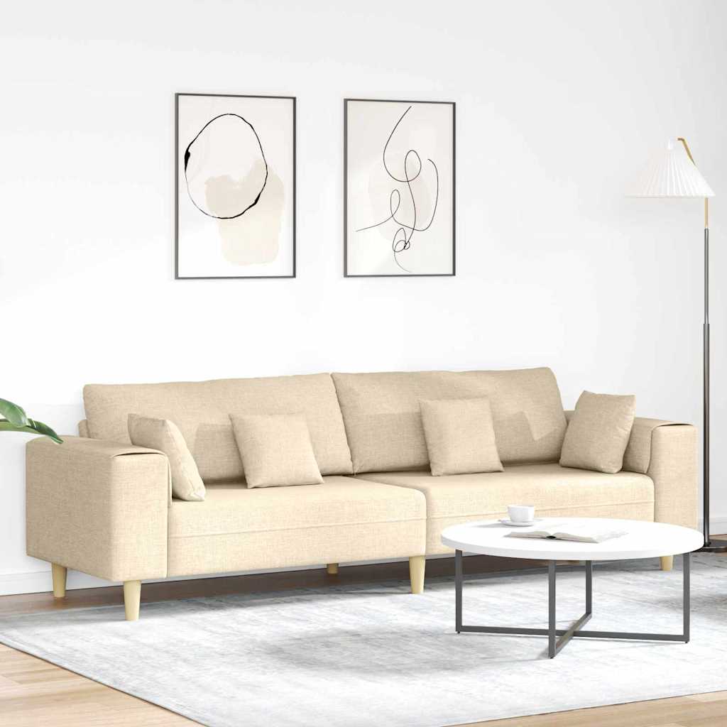 Sofá 3 peças Cinzento Nuvem 250 x 188 x 76 cm tecido