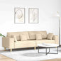 Sofá 3 peças Cinzento Nuvem 250 x 188 x 76 cm tecido