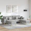Sofá 3 pcs Gris Nube 250 x 188 x 76 cm tela