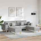 Sofá 3 pcs Gris Nube 250 x 188 x 76 cm tela