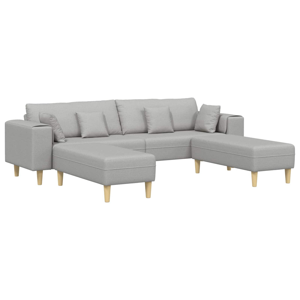 Sofá 3 pcs Gris Nube 250 x 188 x 76 cm tela