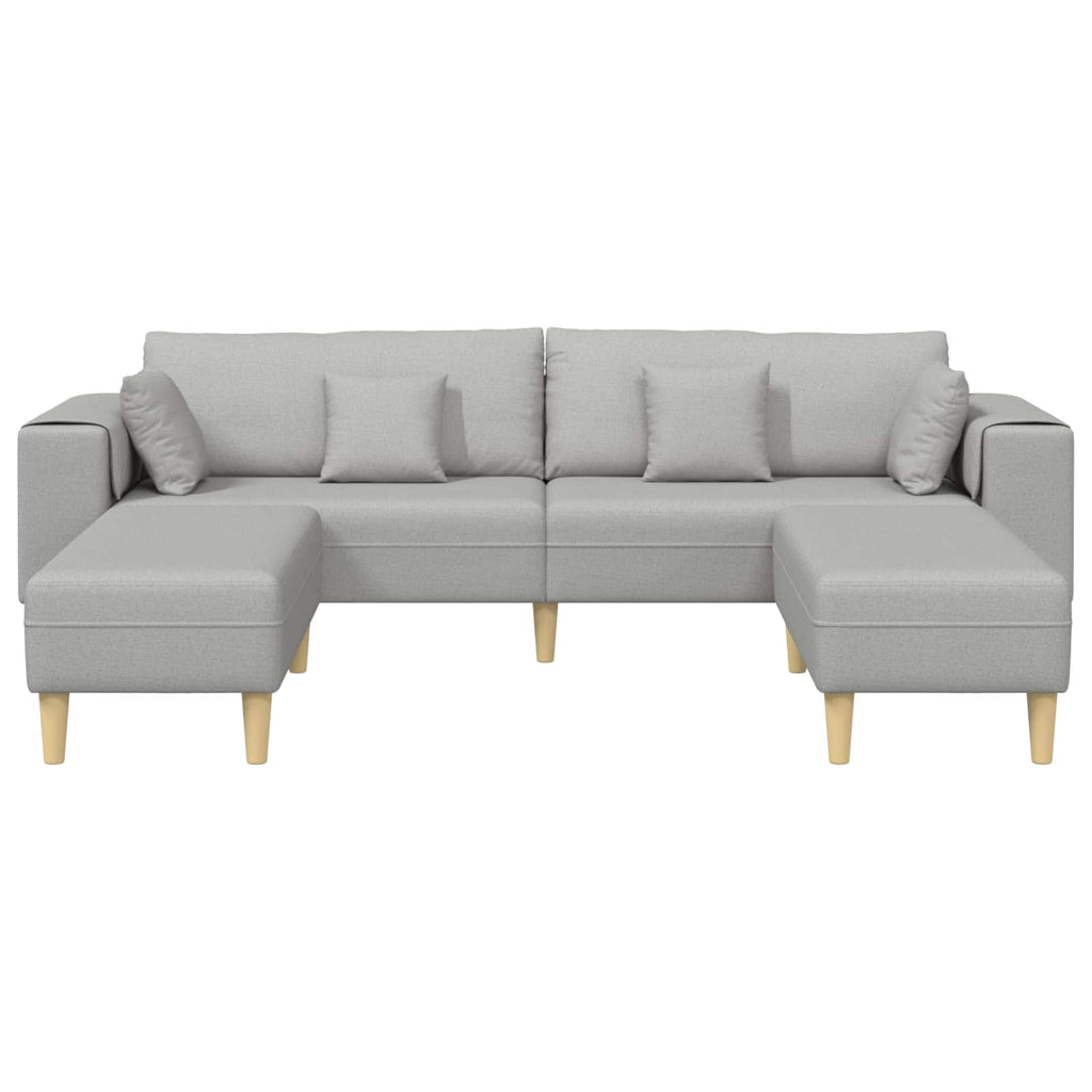 Sofá 3 pcs Gris Nube 250 x 188 x 76 cm tela