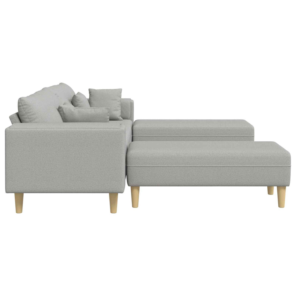 Sofá 3 pcs Gris Nube 250 x 188 x 76 cm tela