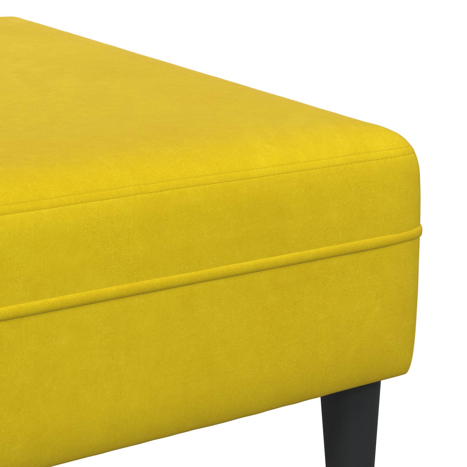 Sofá 3 pcs Amarillo 250 x 188 x 76 cm Terciopelo