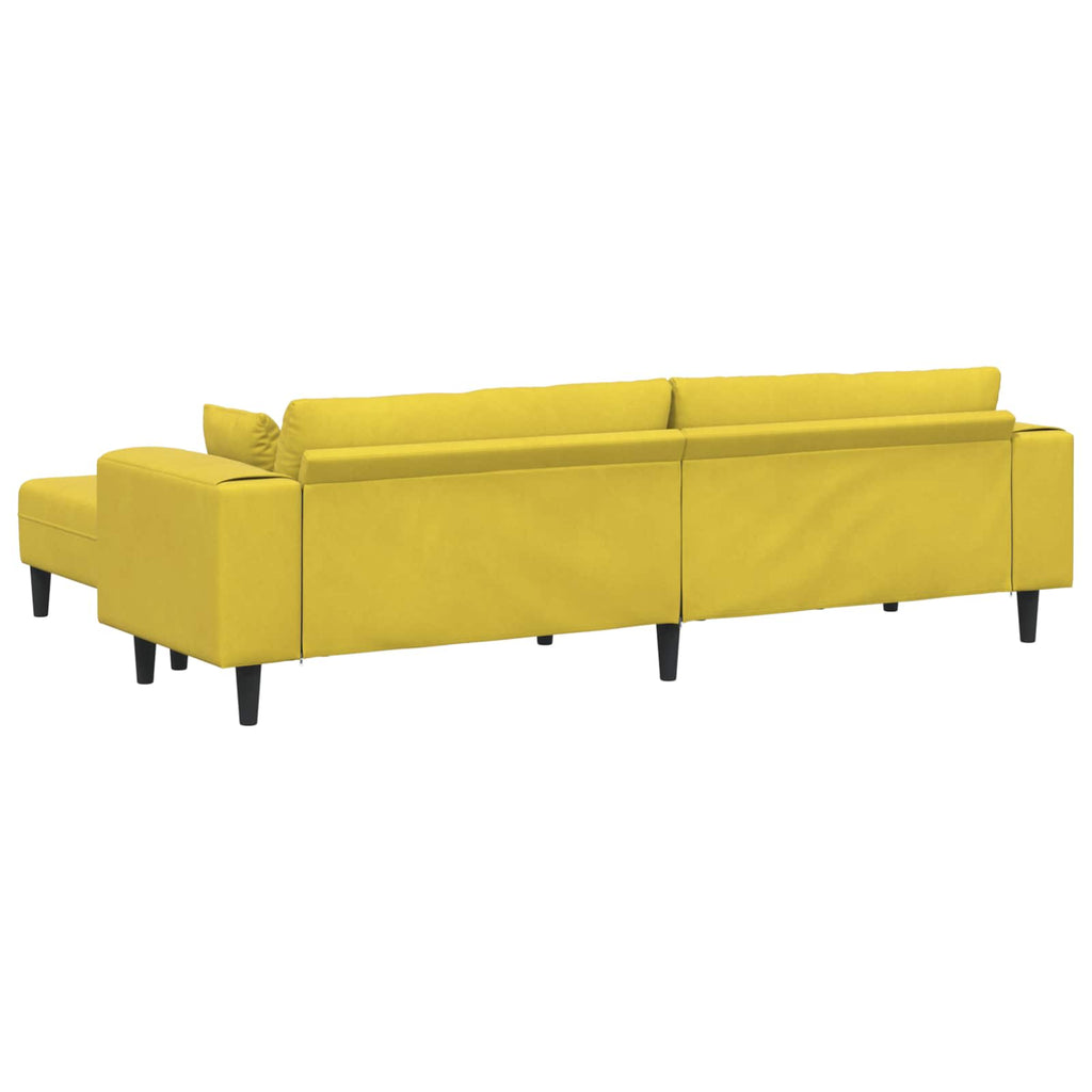 Sofá 3 pcs Amarillo 250 x 188 x 76 cm Terciopelo